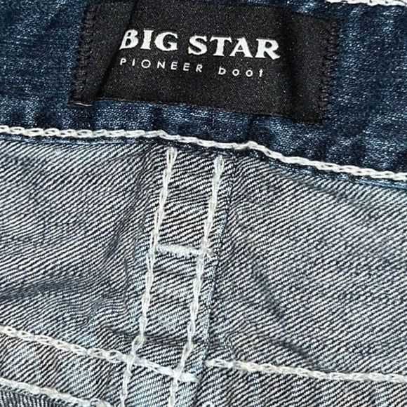 Mens Big Star Pioneer Bootcut Jeans Size - Picture 2 of 5